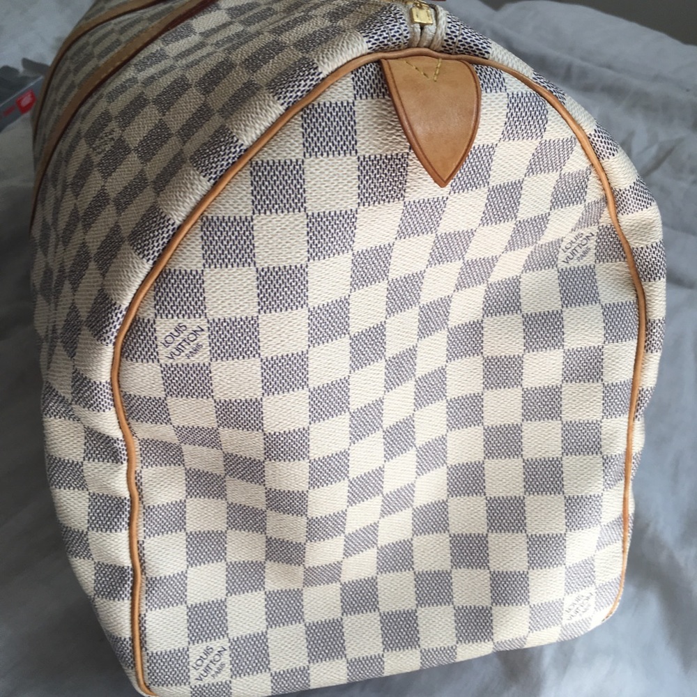 !!! SOLD !!! Louis Vuitton Keepall 55 Damier Azur - Picture 6 of 8